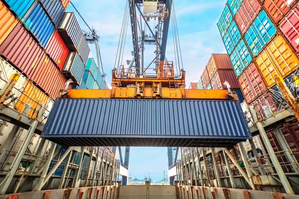 Container terminal for biomass export
